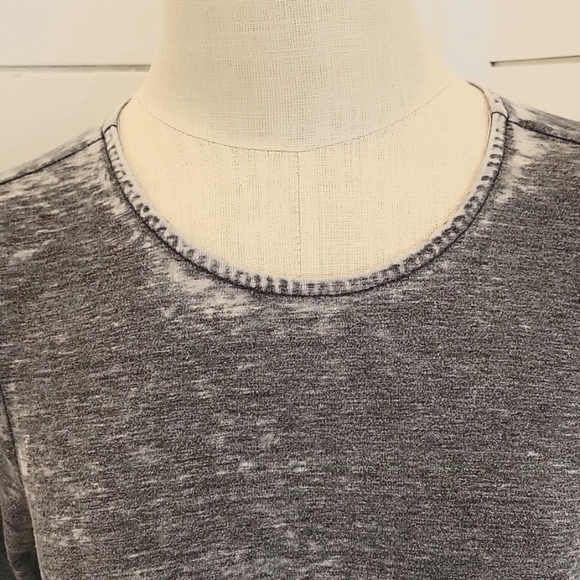 TOPSHOP size 4 grey mini dress with keyhole tie back - Picture 3 of 4